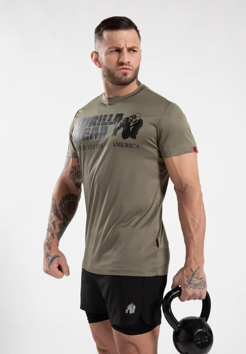 Gorilla Wear Classic Training T-shirt 3XL - Legergroen - afbeelding 6 van 6