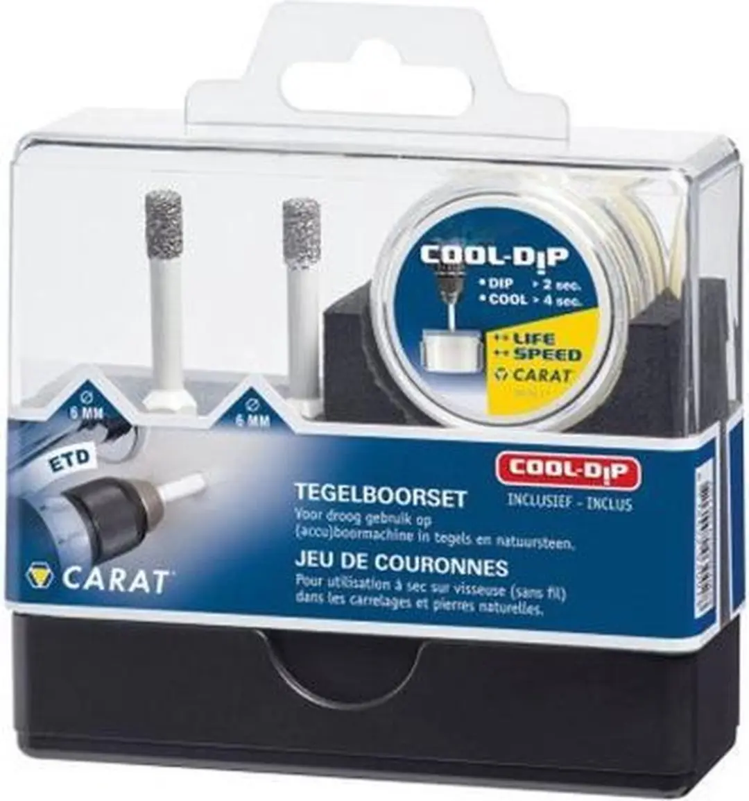 Carat Tegelboorset 6mm