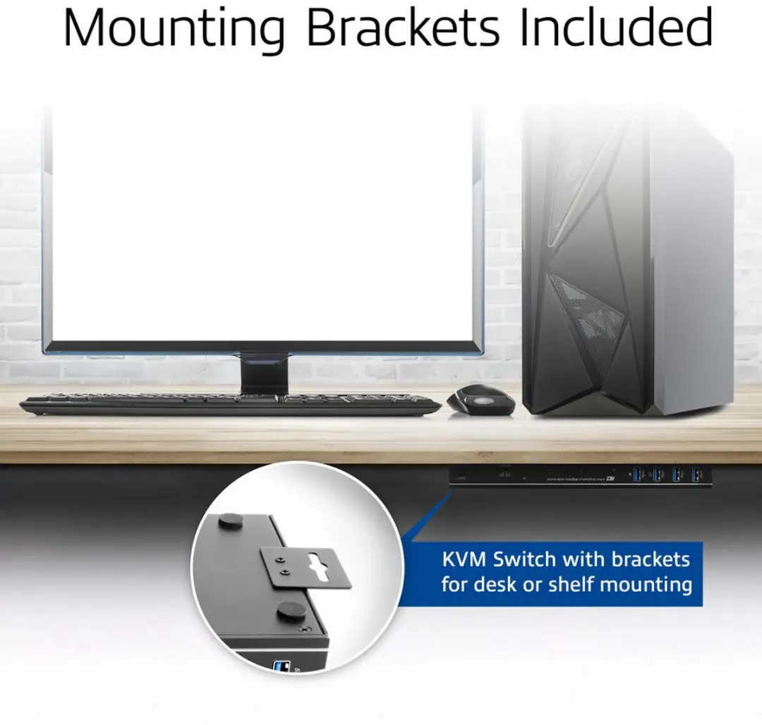 ACT AC7922 2-Poorts USB-C/HDMI KVM Switch 4K@60Hz