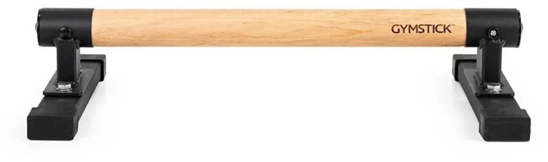 Gymstick 61009 Premium Parallettes - Zwart/Hout - 50x25x10cm
