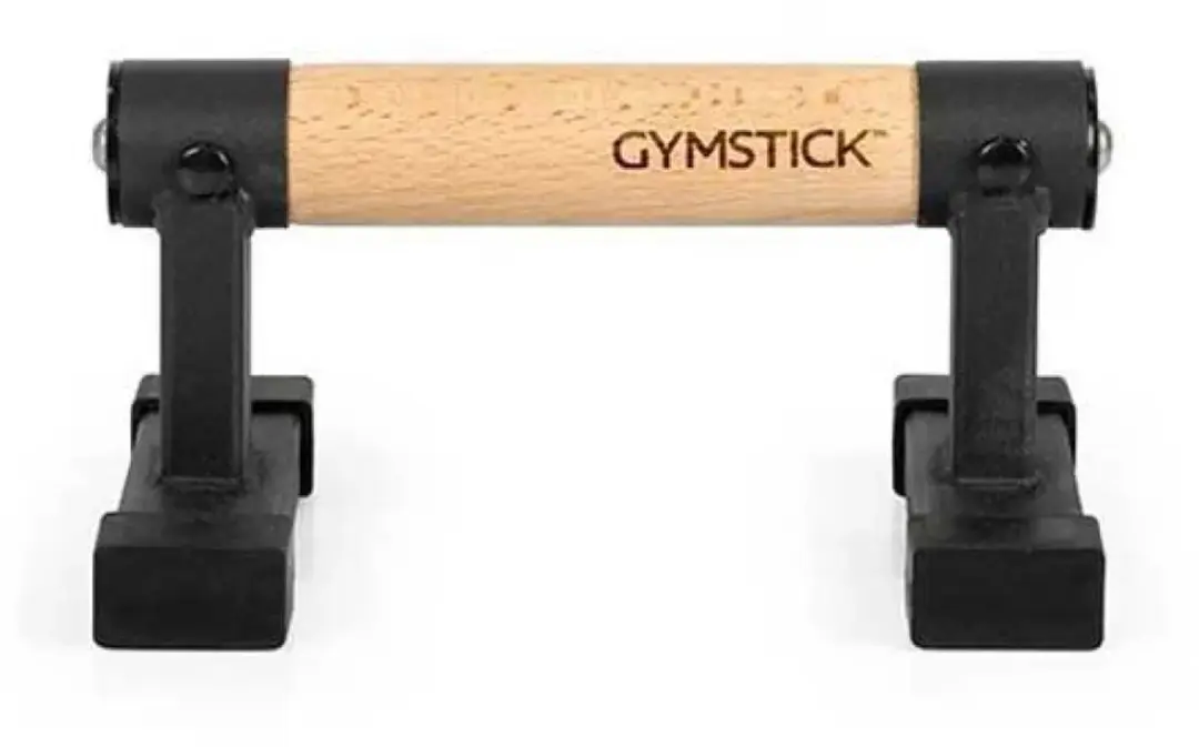 Gymstick 61009 Premium Parallettes - Zwart/Hout - 50x25x10cm