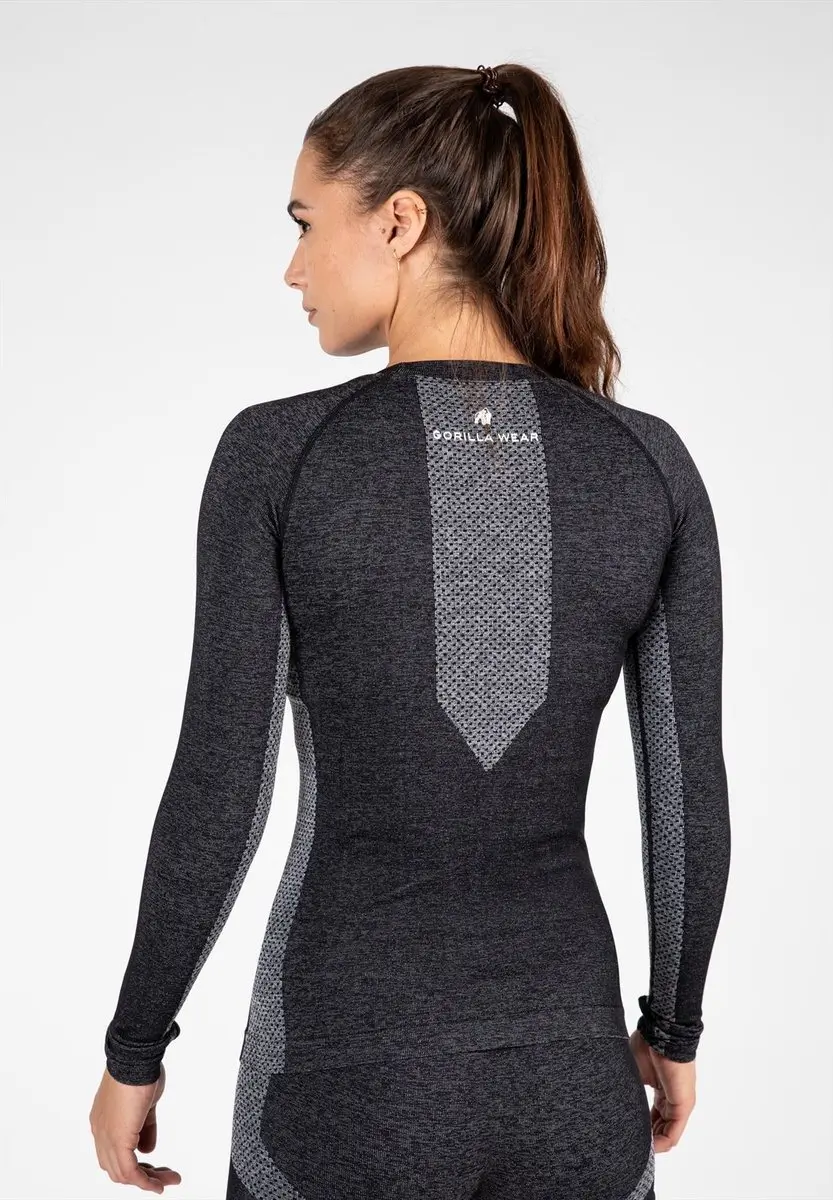 Gorilla Wear Selah Seamless Long Sleeve - Zwart L/XL