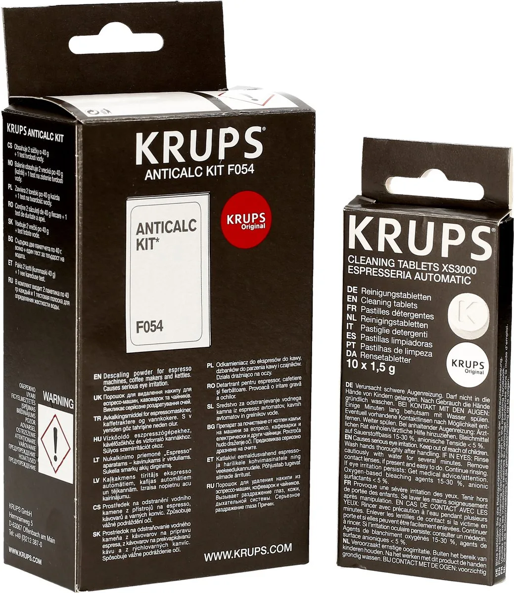 Krups Anticalc F054 Reinigingsset - 13 Stuks - o.a. XS3000