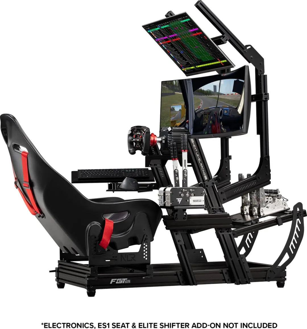 Next Level Racing F-GT Elite Lite NLR-E033 Simulator Cockpit - Zwart