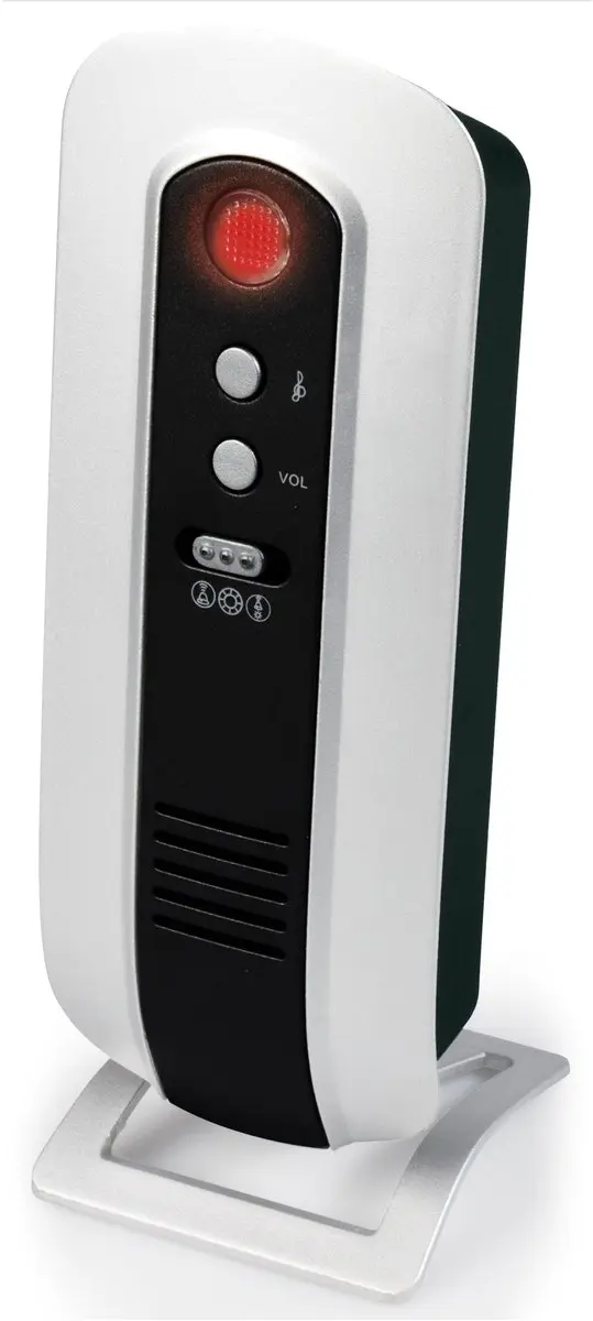 Alecto ADB-17 Draadloze Deurbel - 36 Melodieën - Zilver-Zwart