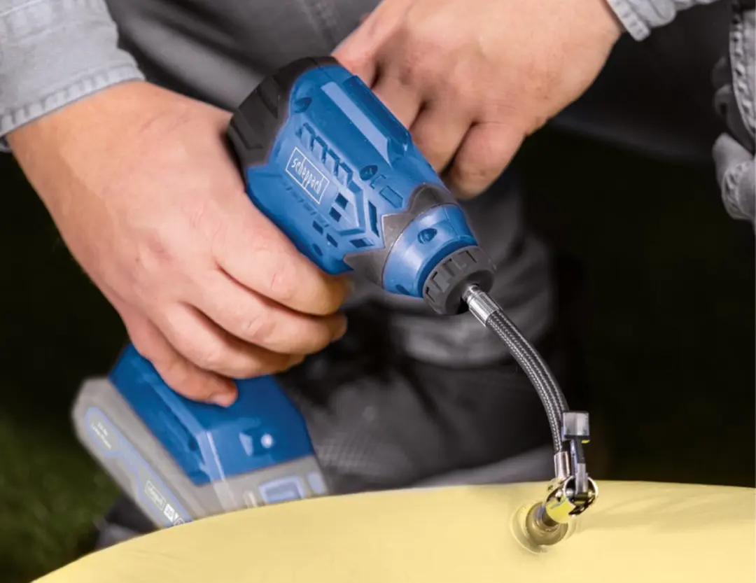 Scheppach Accu Handcompressor 20V C-AC20-X - Blauw