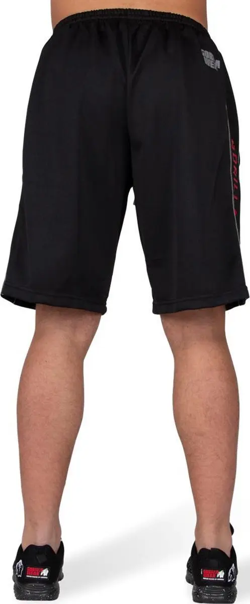 Gorilla Wear Functional Mesh Short - S/M - Zwart/Rood