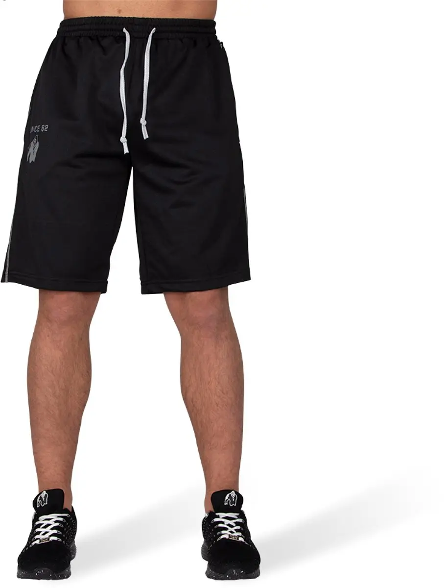 Gorilla Wear Functional Mesh Short - S/M - Zwart/Rood