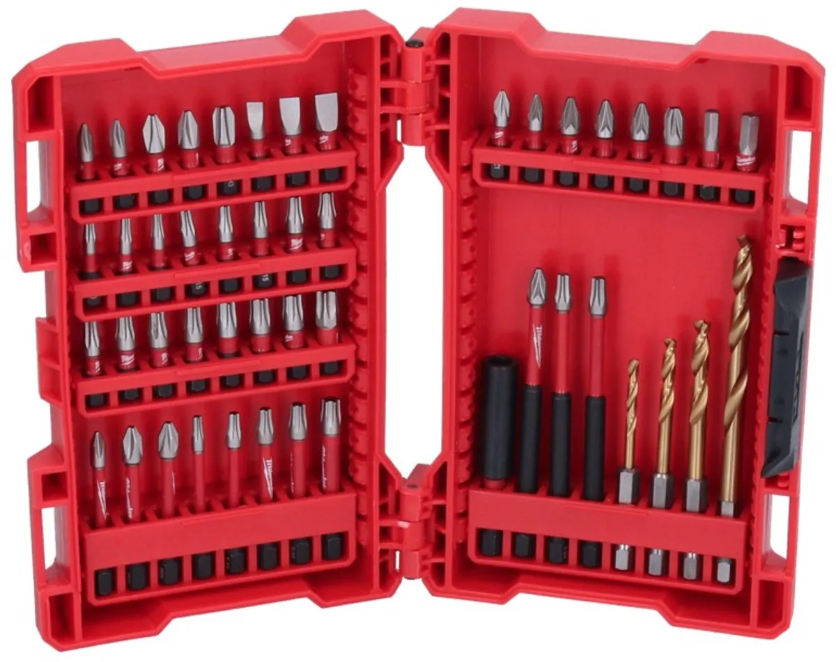 Milwaukee Shockwave Impact Duty Bit Set 48-delig - Hout/Metalen