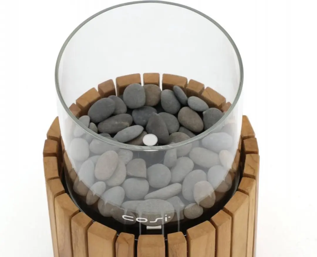 Cosi Fires Cosiscoop Gaslantaarn Timber 300W - Bruin