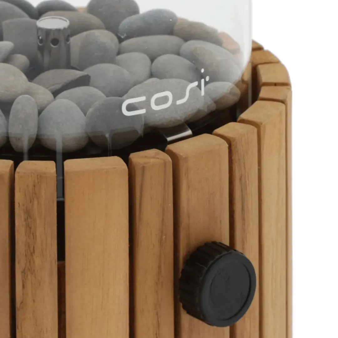 Cosi Fires Cosiscoop Gaslantaarn Timber 300W - Bruin