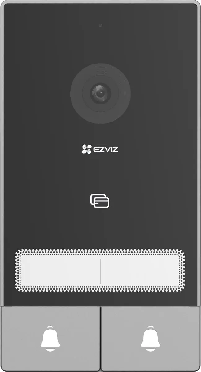 EZVIZ HP7 2-Family Kit 2K Video Deurbel & Intercom - 2 Ontvangers - Zwart - afbeelding 6 van 6