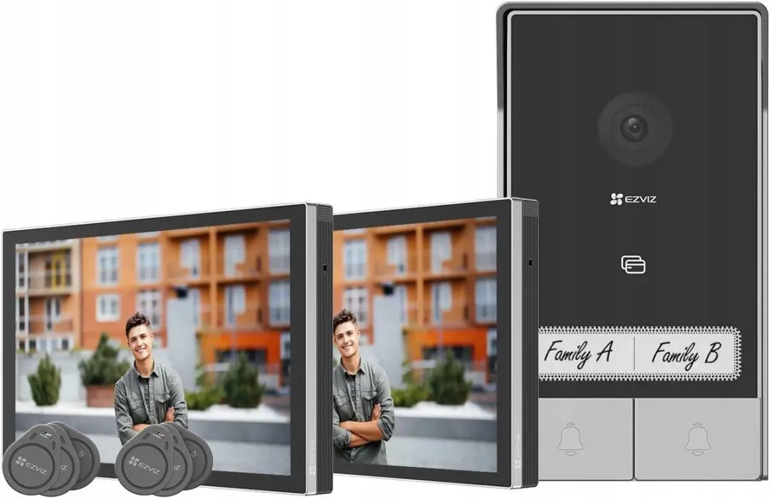 EZVIZ HP7 2-Family Kit 2K Video Deurbel & Intercom