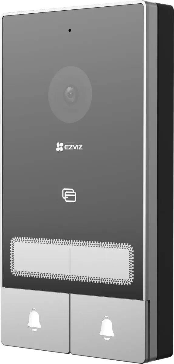 EZVIZ HP7 2-Family Kit 2K Video Deurbel & Intercom - 2 Ontvangers - Zwart