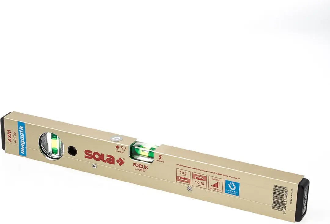 Sola AZM 40 Magneetwaterpas 40cm - goud
