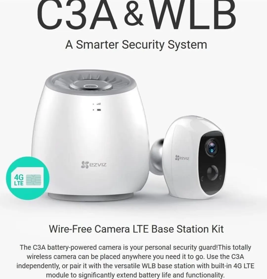 EZVIZ CS-WLB-B1 LTE Base Station Kit - Wit - afbeelding 6 van 6