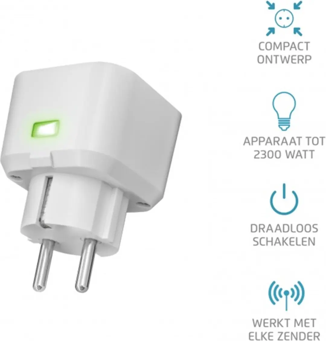 KlikAanKlikUit ACC-3500 Stopcontactschakelaar 3500W - Wit