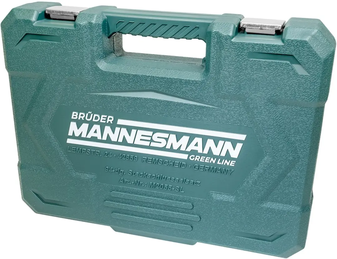 Brüder Mannesmann M 2055-SL Dopsleutelset 94-delig - Metrisch 1/4" & 1/2"