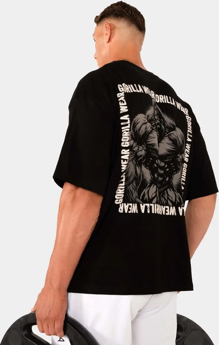 Gorilla Wear Philip Oversized T-shirt M - Zwart
