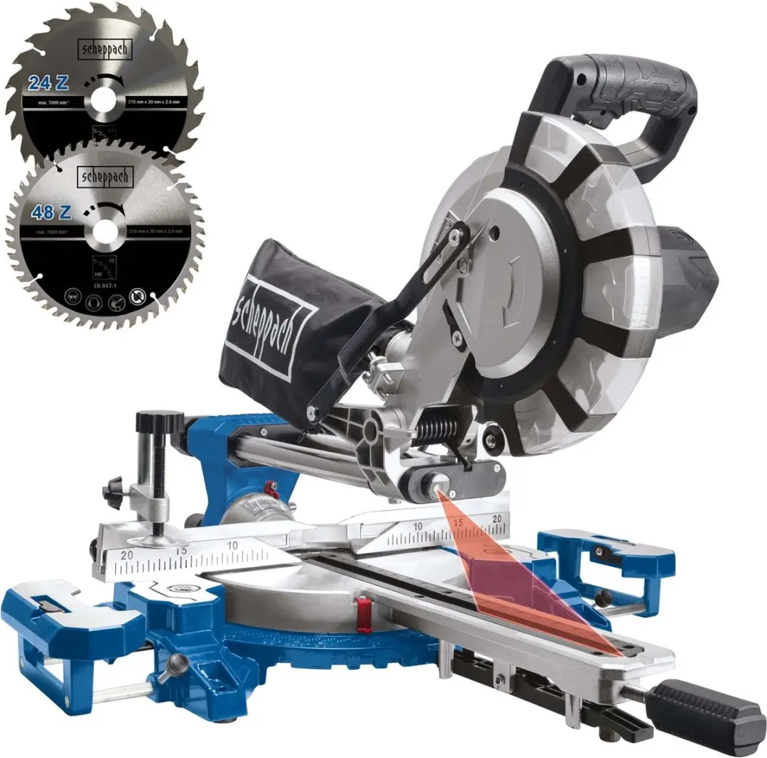 Scheppach HM216SPX Kap- en Trekzaag 2000W - 210mm