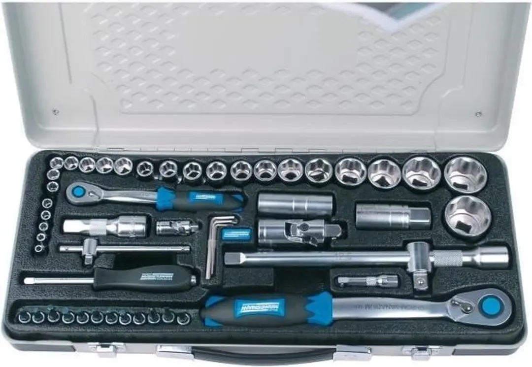 Brüder Mannesmann DS29765 Doppendoos - 55 Stuks - 1/2" & 1/4"