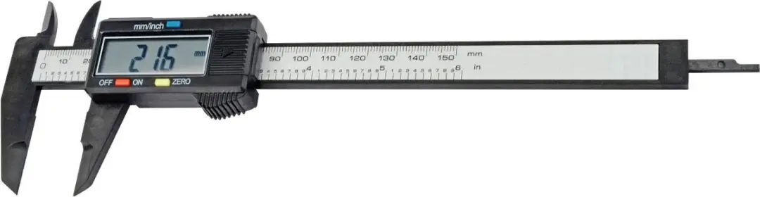 Brüder Mannesmann Digitale Schuifmaat 150mm - Grijs/Zwart