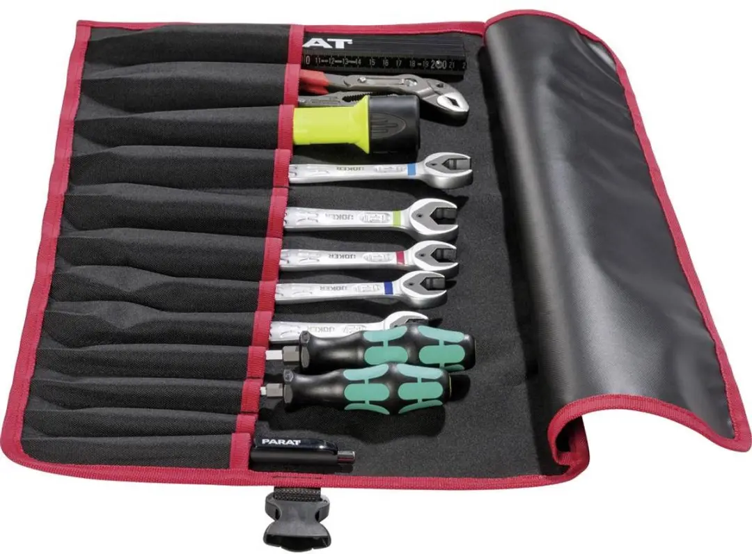 Parat BASIC Roll-Up Case 5990827991 Gereedschapstas 540x330x5mm - Zwart/Rood