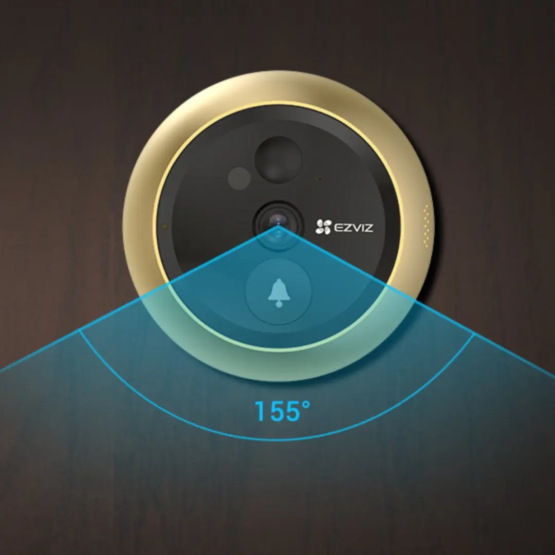 EZVIZ DP2C DP2CGOLD Video Deurbel - 1080p - 155° - Goud - afbeelding 6 van 6