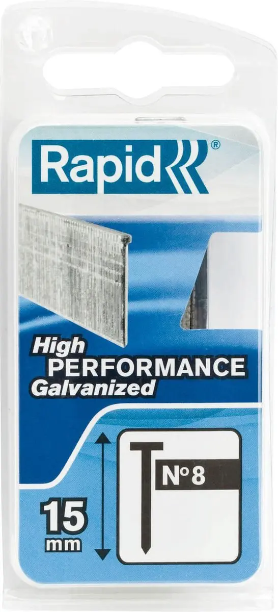 Rapid Nagels No 8 - 15mm - 1000 Stuks