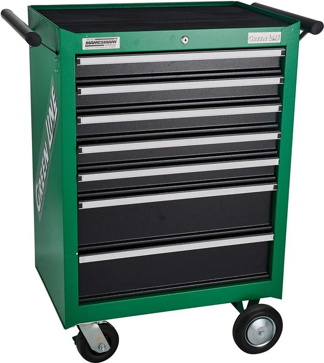 Brüder Mannesmann 28271 Gereedschapwagen - 7 Lades Groen
