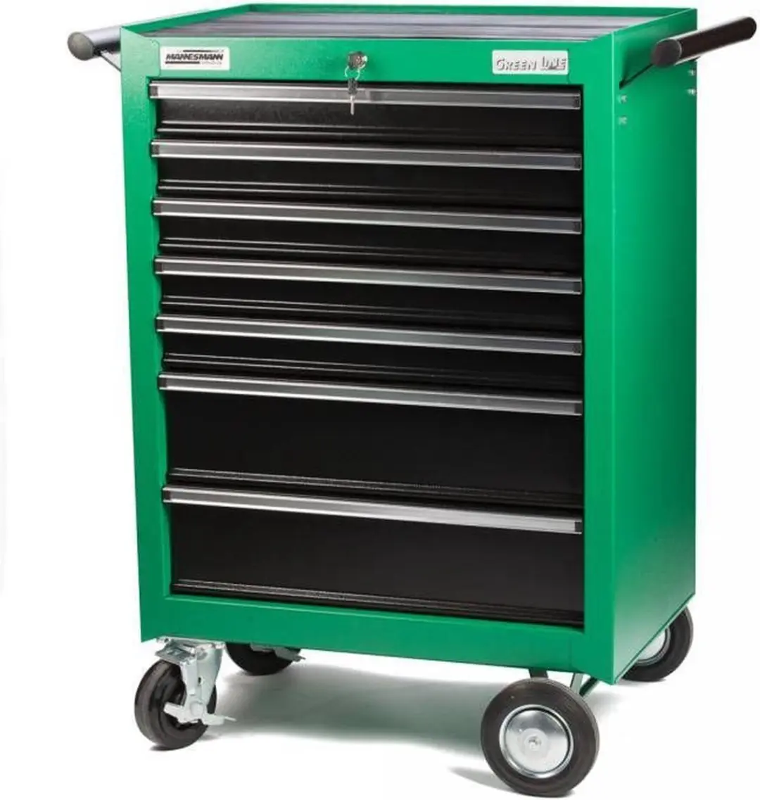 Brüder Mannesmann 28271 Gereedschapwagen - 7 Lades Groen