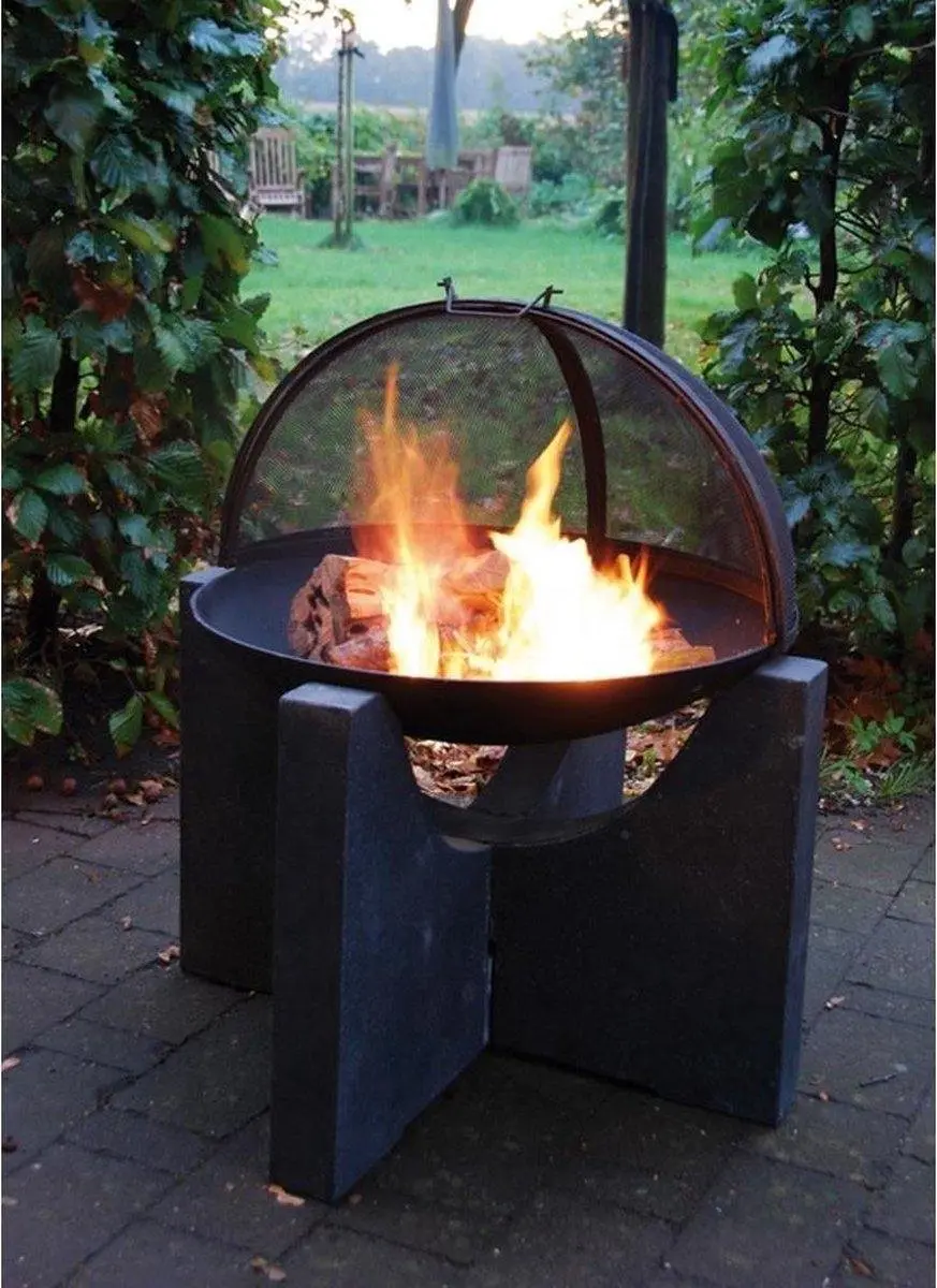 Esschert Design Vonkenvanger Tuinhaard 58cm - Zwart