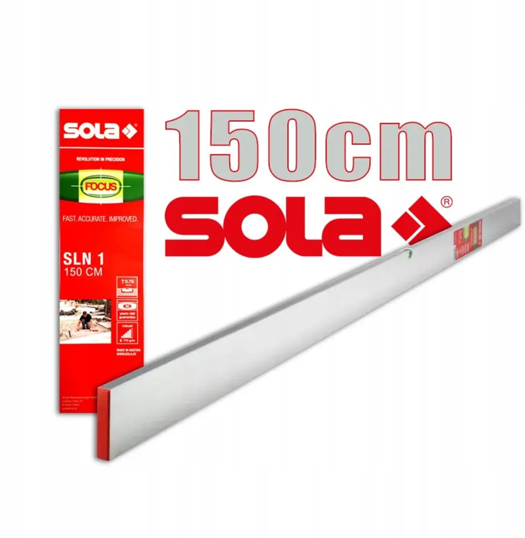 Sola SLN 1 Strijklat 150cm met libel