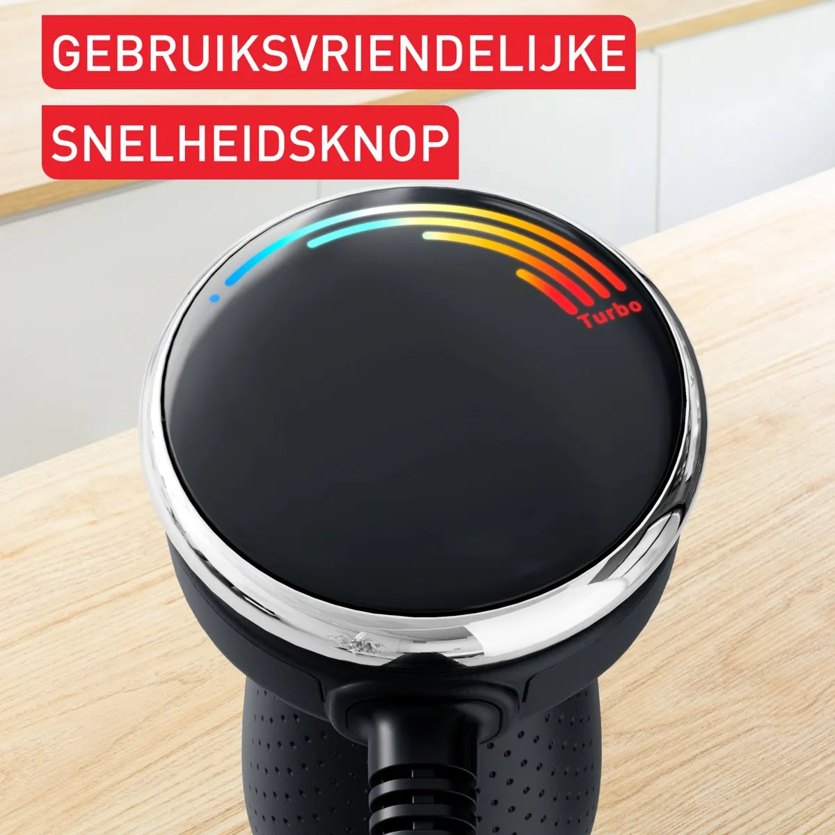Tefal Quickchef+ HB6728 Staafmixer 1000W - Zwart/RVS