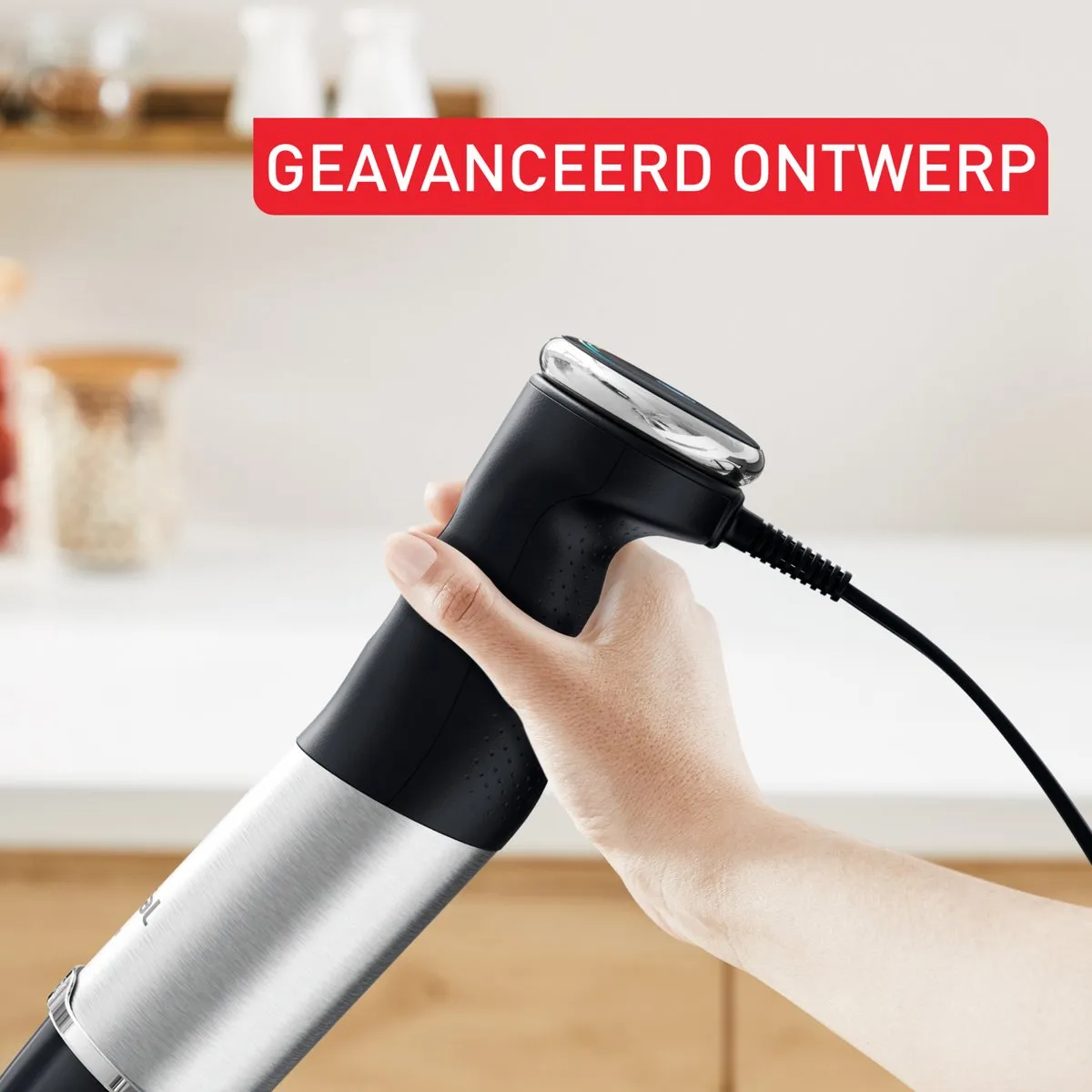 Tefal Quickchef+ HB6728 Staafmixer 1000W - Zwart/RVS