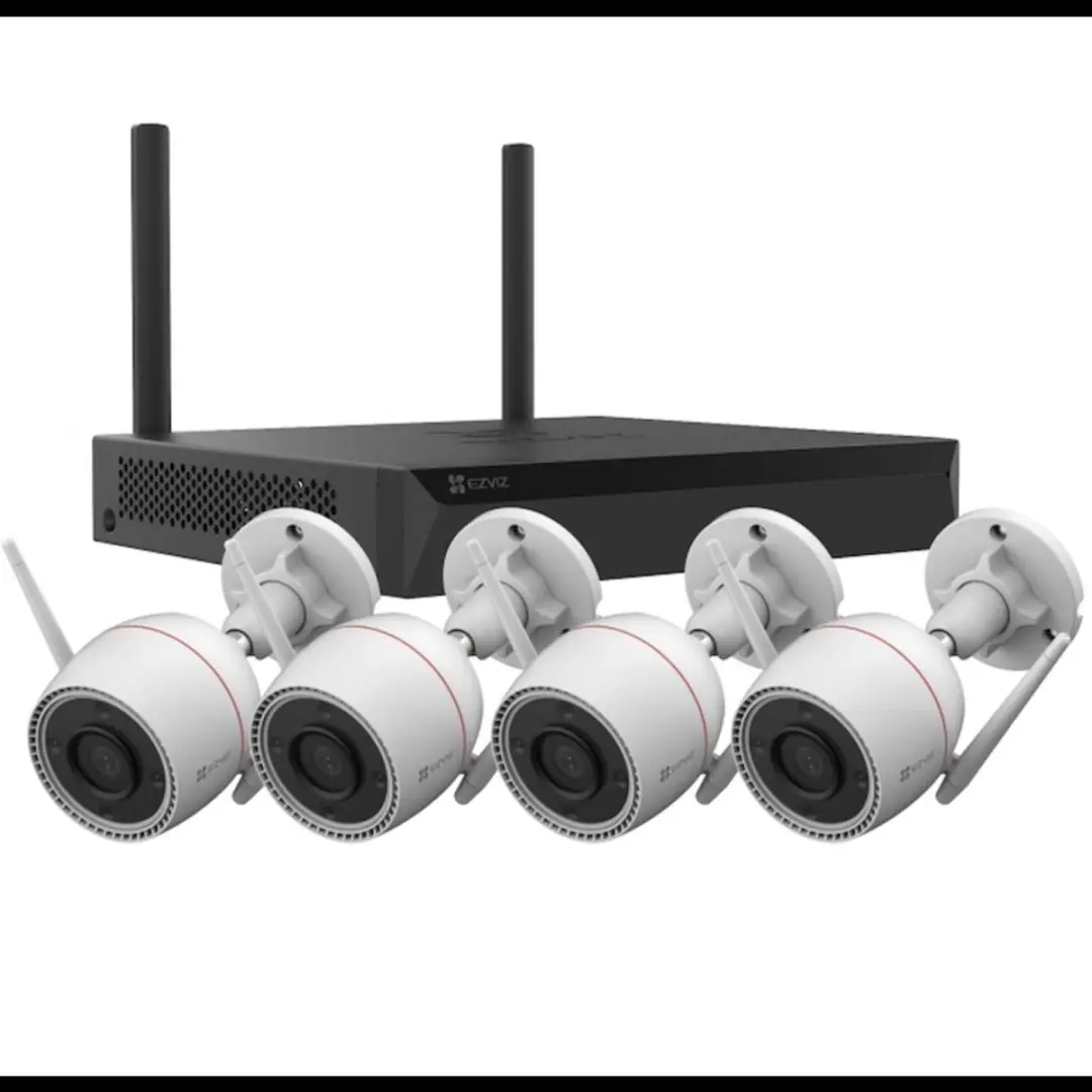 EZVIZ X5S H3C Beveiligingskit - 4 Camera's 4MP NVR 8TB - Wit