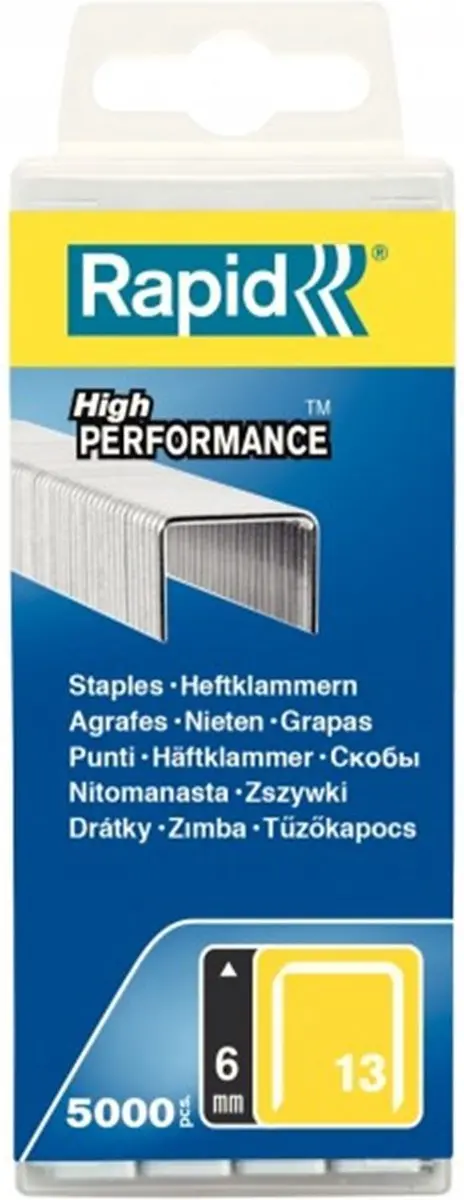 Rapid Dundraadnieten Type 13 6mm - 5000 Stuks - Gegalvaniseerd