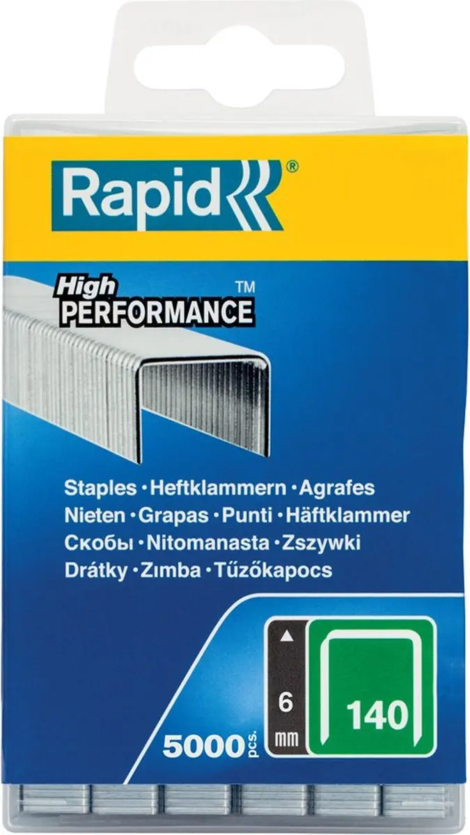 Rapid Nieten 140/6mm Galvaniseerd - 5.000 Stuks