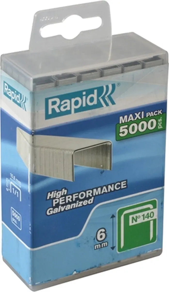 Rapid Nieten 140/6mm Galvaniseerd - 5.000 Stuks - afbeelding 6 van 6
