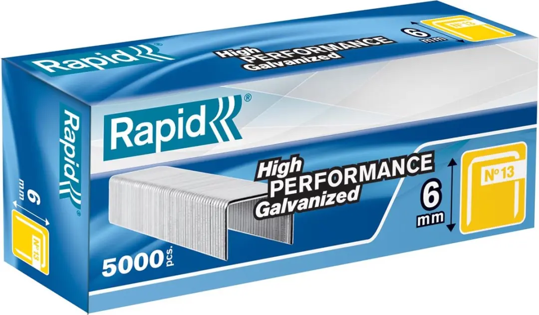 Rapid Nr. 13 Fijndraadnieten 6mm - 5000 Stuks