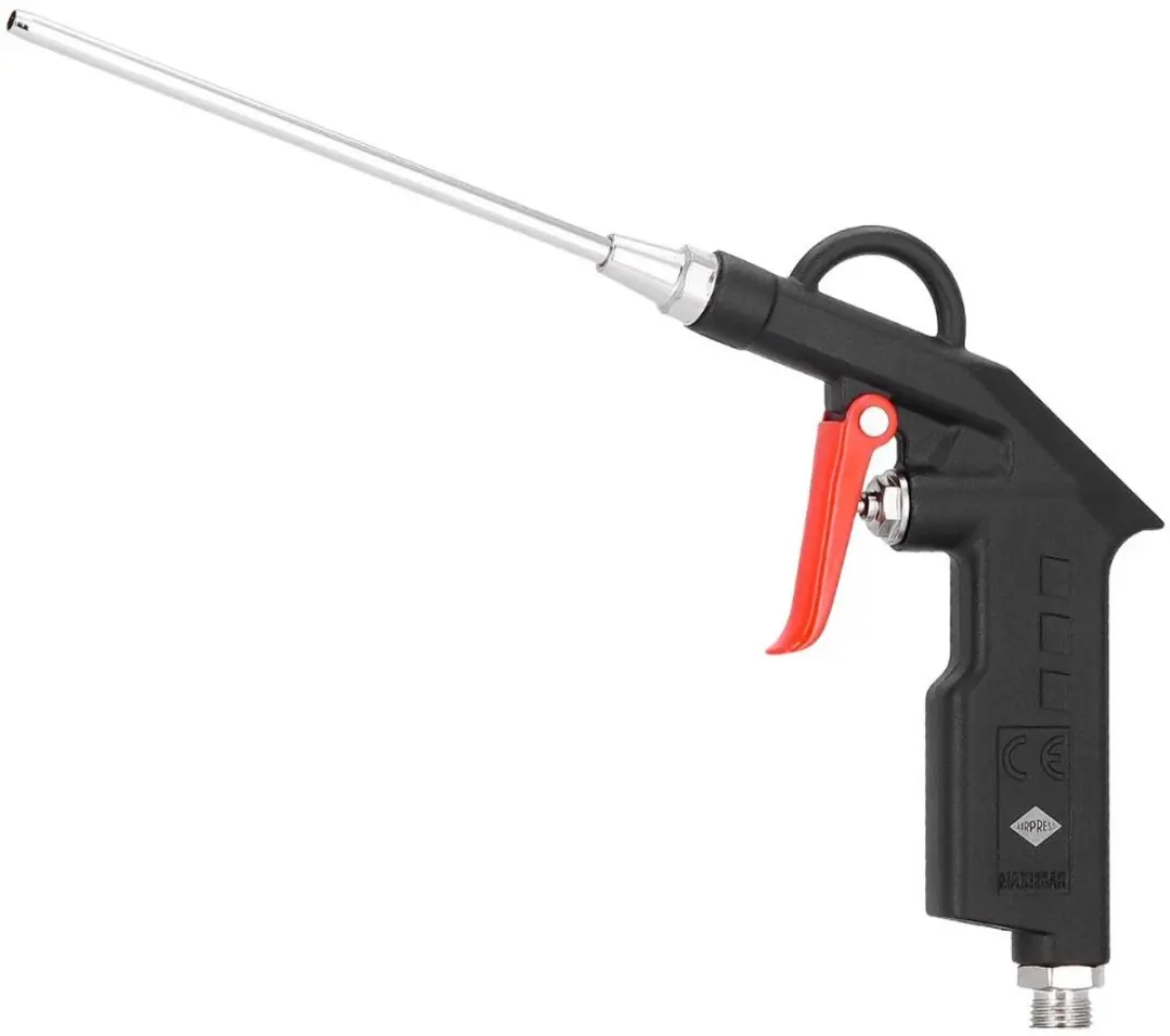 Airpress Blaaspistool 430001 - 160mm Nozzle - 1/4" Buitendraad - Zwart