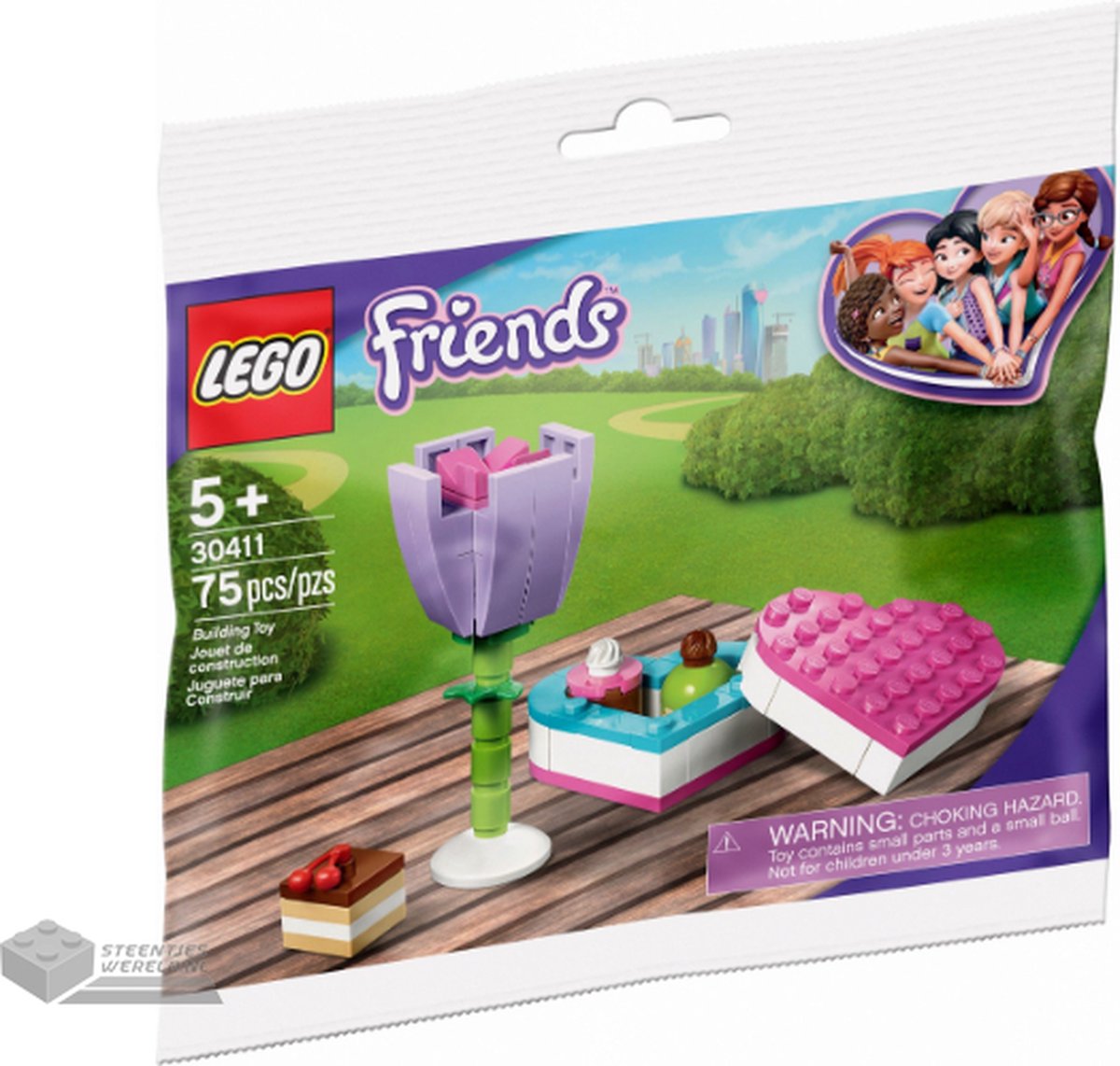 LEGO Friends 30411 Snoepdoos en Bloem (Polybag)