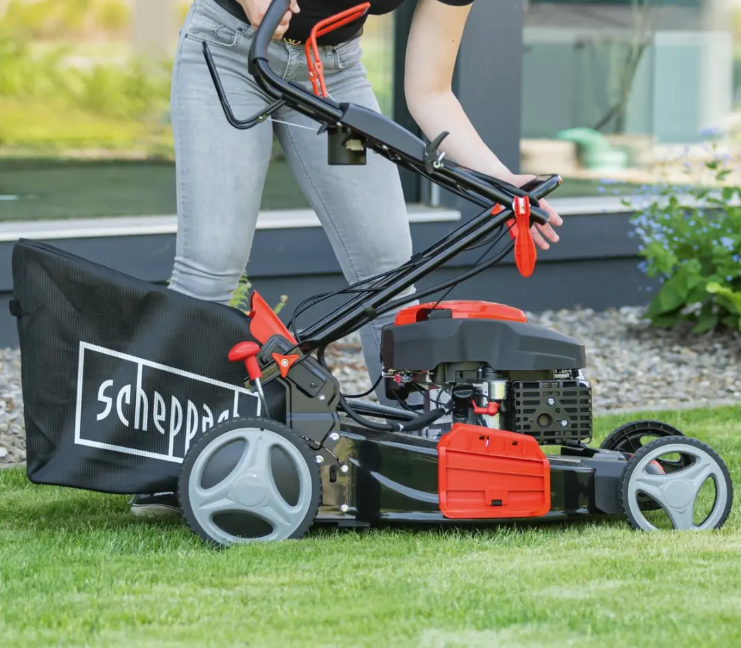 Scheppach MS150-46E Benzine Grasmaaier 46cm - 55L Opvangbak - afbeelding 6 van 6