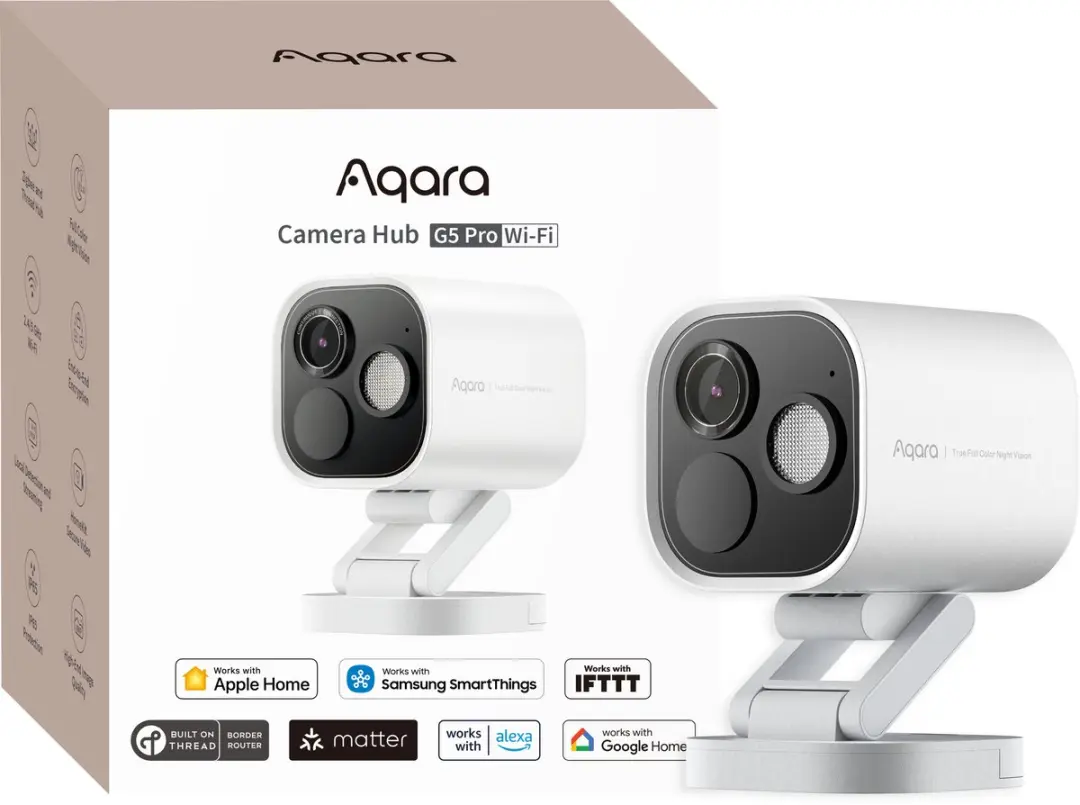 Aqara Camera Hub G5 Pro CH-C07D-W - 2K Outdoor Camera - Wit