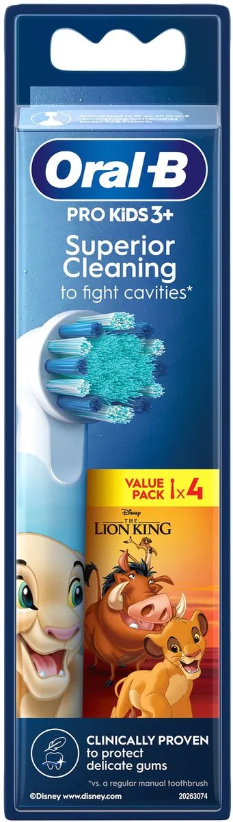 Oral-B Pro Kids Opzetborstels 4 Stuks - Disney The Lion King - Meerkleurig