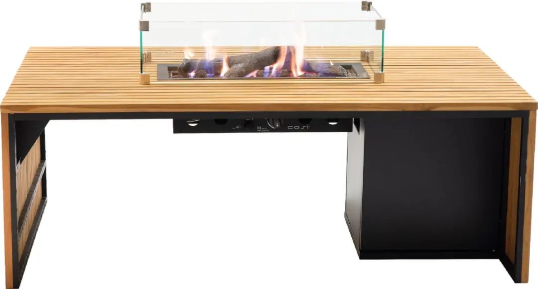 Cosi Fires Cosibridge 140 Vuurtafel - Teak