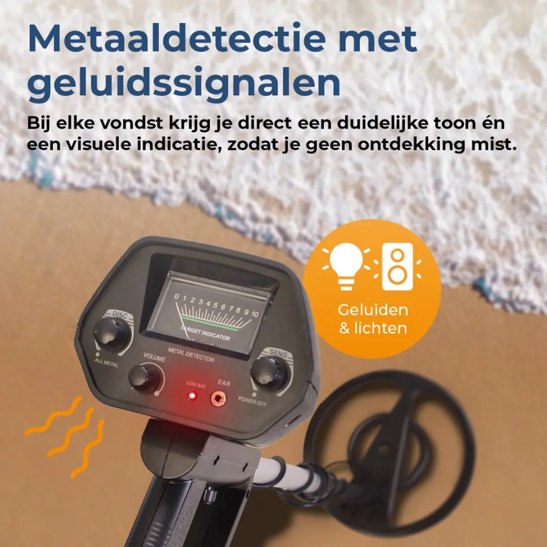 Denver MET117 Metaaldetector - Waterdicht - Zwart
