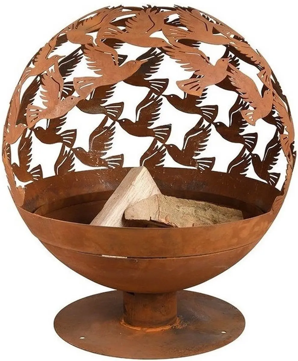 Esschert Design Vuurplaats Laser Vogels Ø58cm