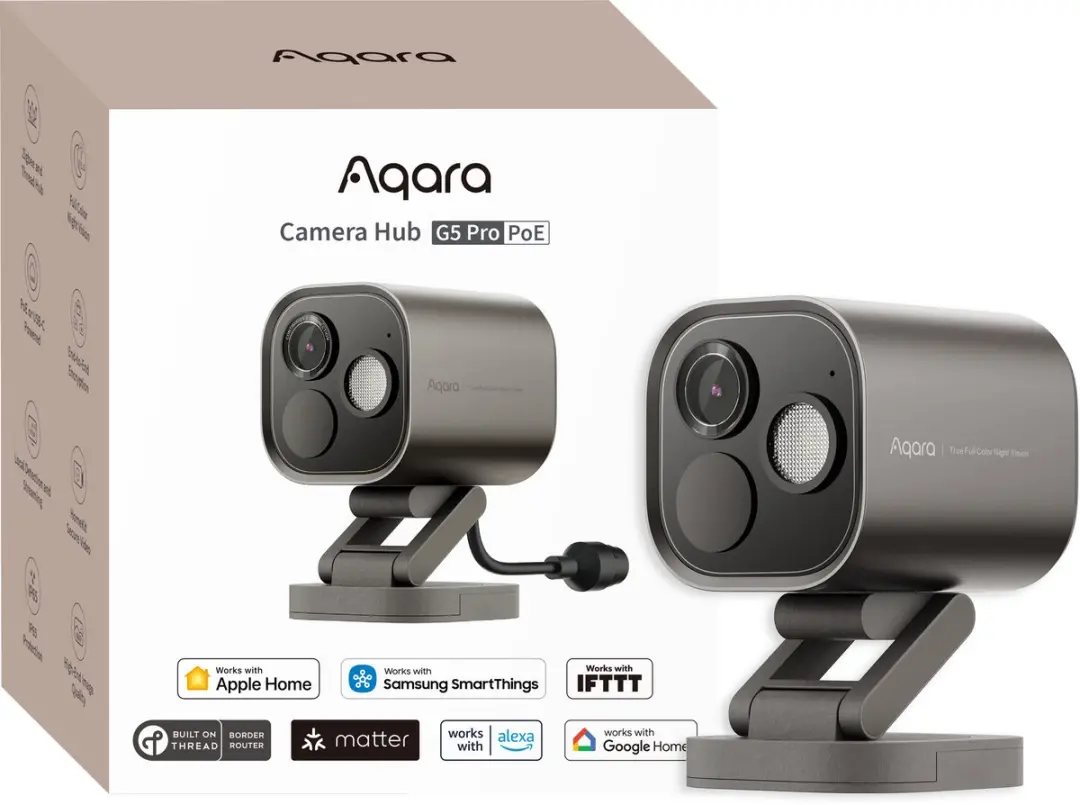 Aqara CH-C03D-G Camera Hub G5 Pro - PoE - 2K - Grijs