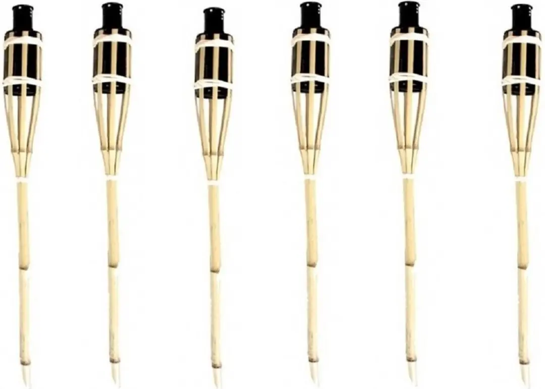 Esschert Design Tuinfakkels Bamboe 60cm - 6 Stuks